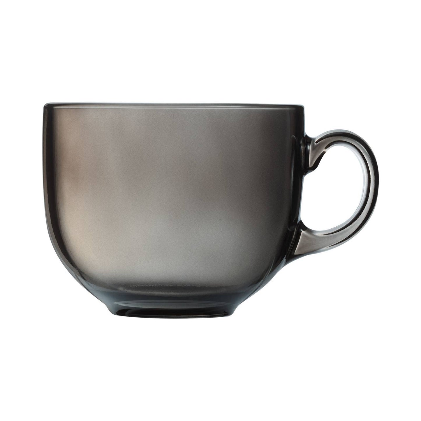 Soup mug | Black tinted glass mug