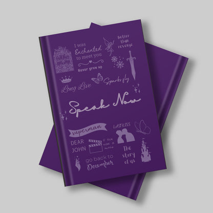 Speak Now Hardcover Journal | Speak Now TV Journal | Swiftie Journal- Taylor swift inspired Notebook