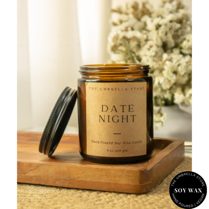 Date Night Scented Candle- 200gms - The Umbrella store