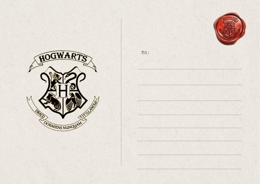 Hogwarts Postcard- Harry Potter series
