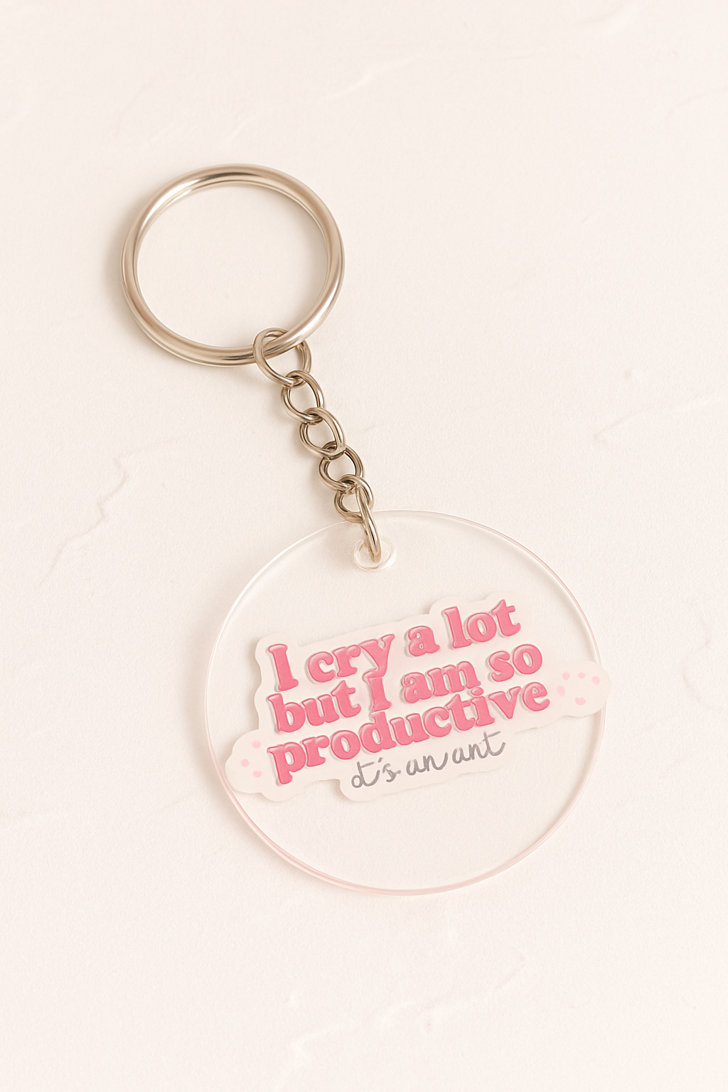 I cry a lot but I am so productive Keychain | Taylor swift keychain -1pc