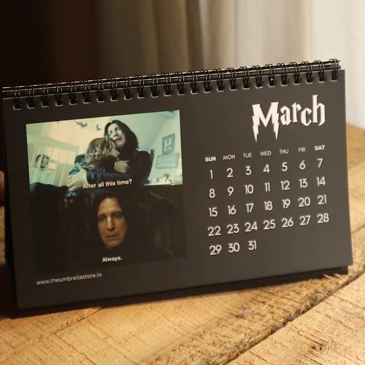 2026 Harry potter themed desk calendar