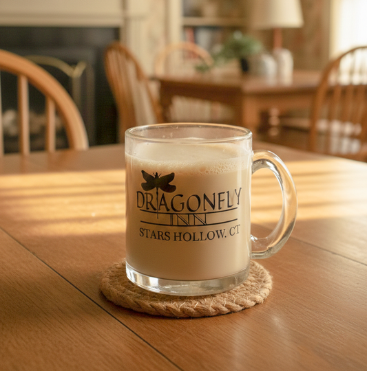 Dragonfly Inn Glass mug |Gilmore girls themed glass mug-335ml