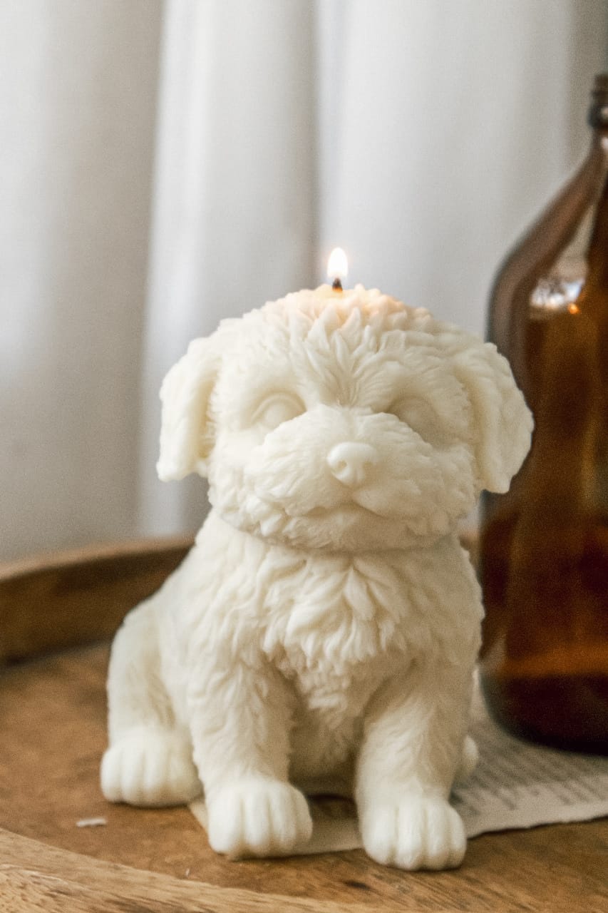 Puppy candle
