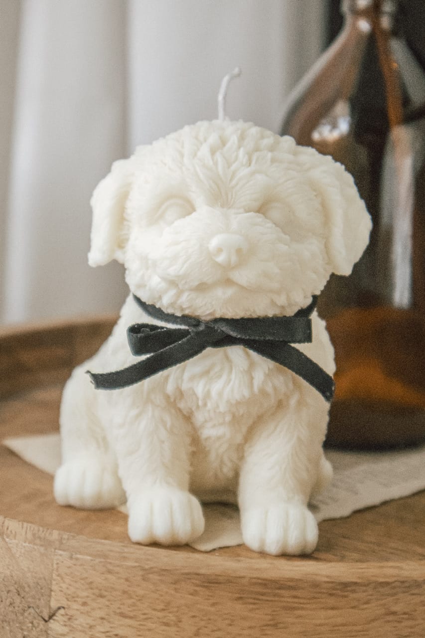 Puppy candle