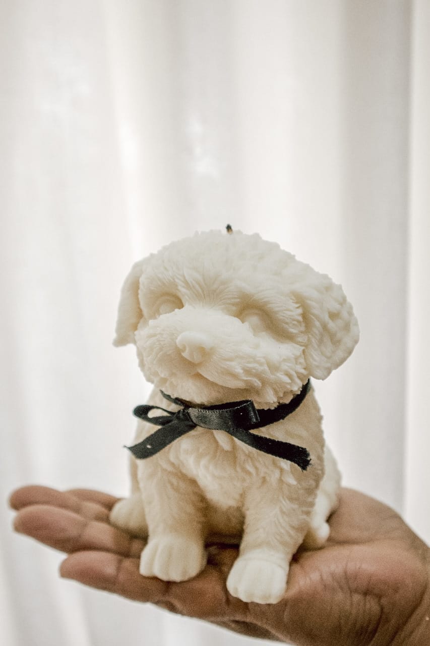 Puppy candle