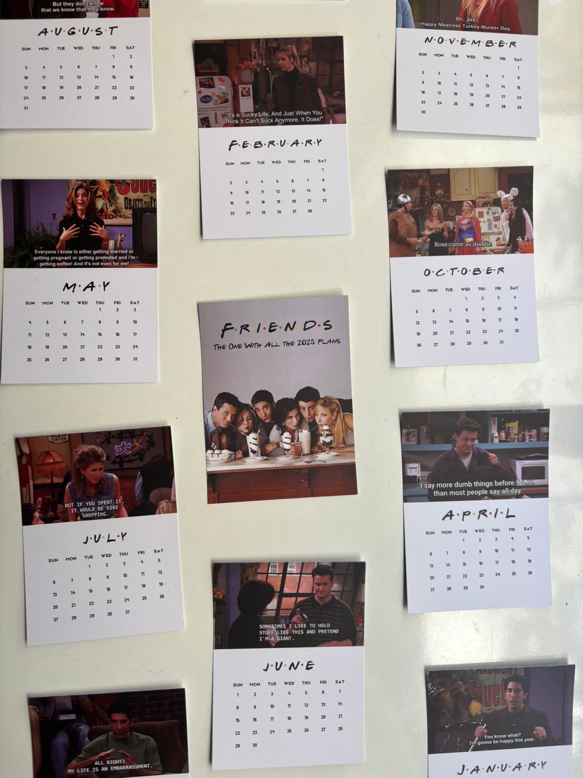 2025 FRIENDS themed Desk Calendar (LIMITED EDITION)