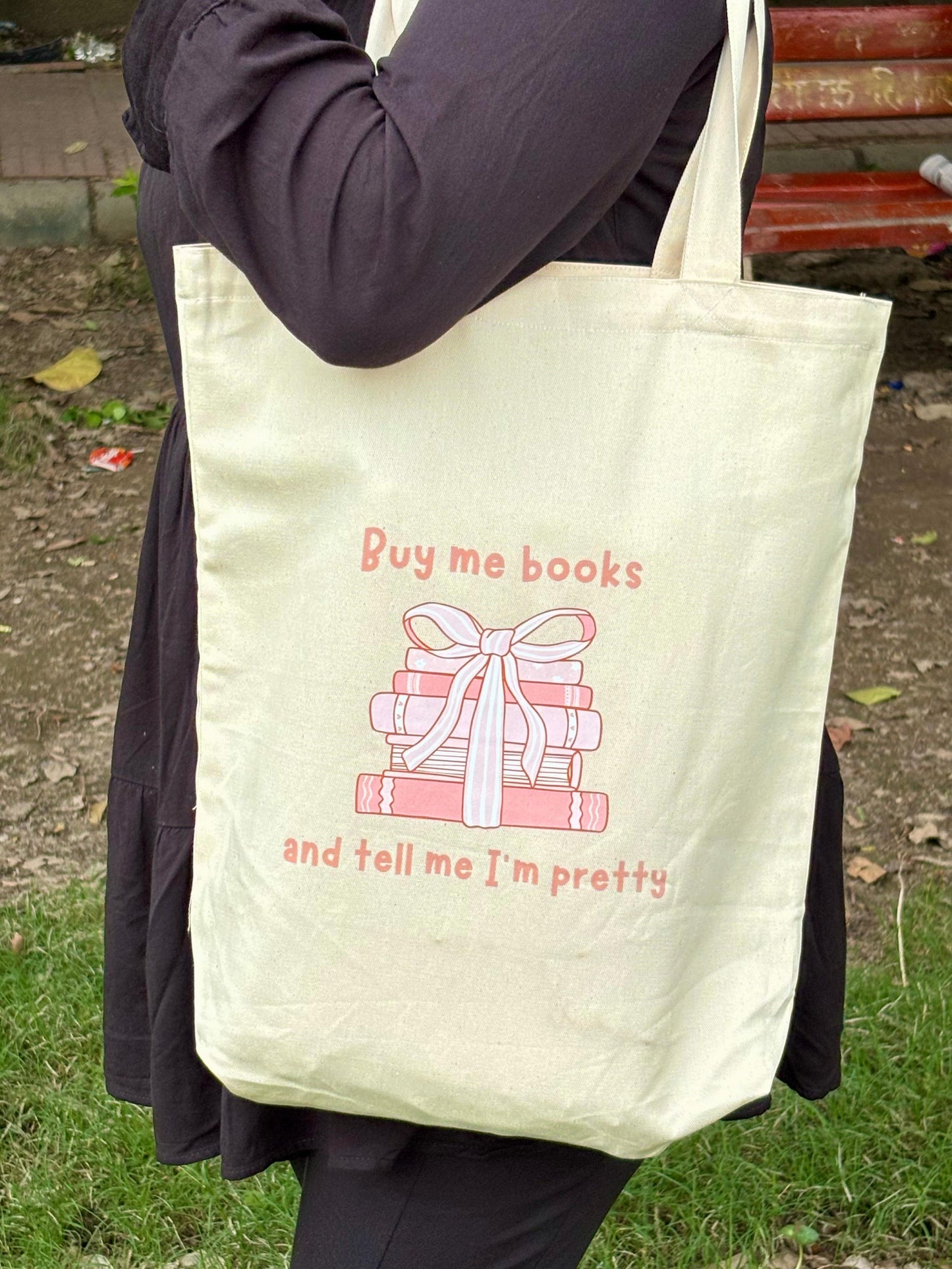 Buy me books tote bag | aesthetic tote bag