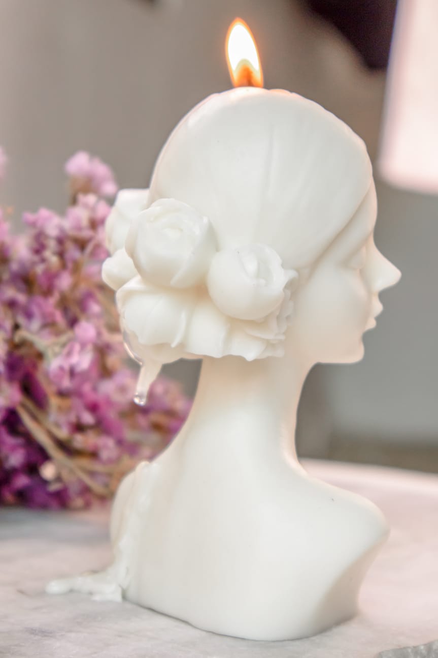 Blossom Sculpture Candle | Women Sculpture Candle - The Umbrella store
