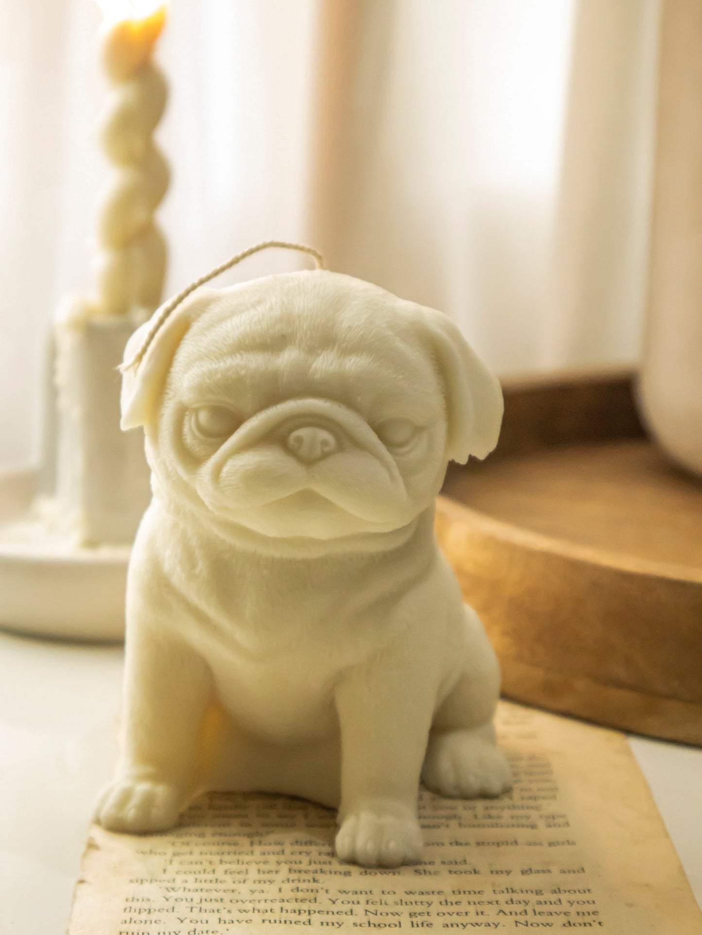 Puppy candle- Pug