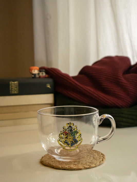 Hogwarts Glass Mug | Harry potter themed glass mug