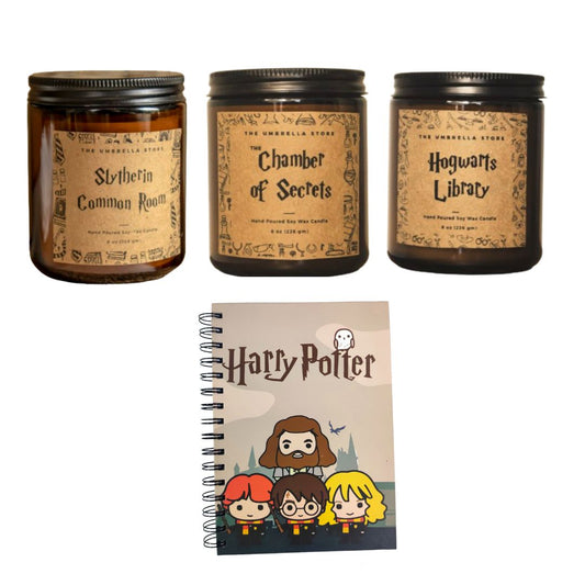 Harry potter trio + Notebook