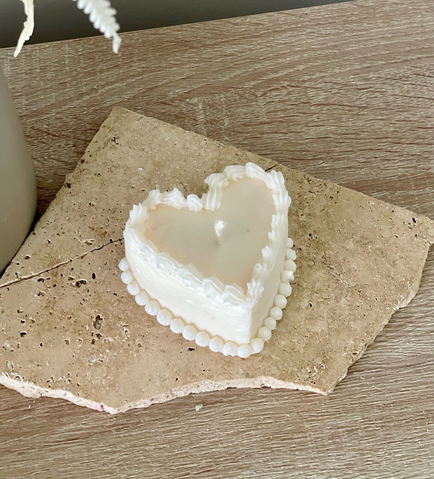 Heart Cake Candle