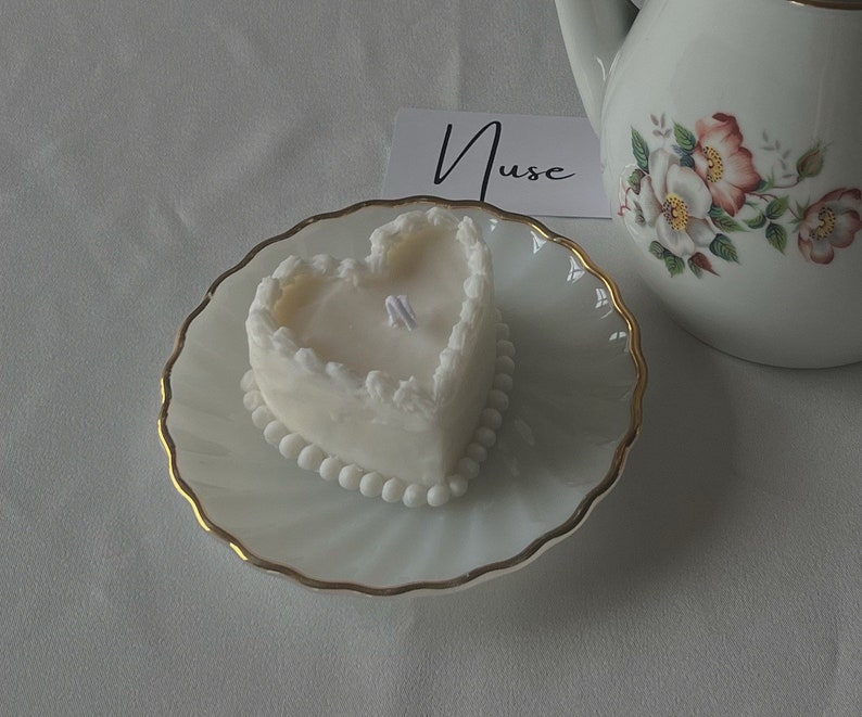 Heart Cake Candle
