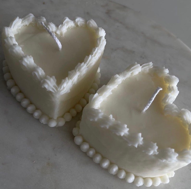 Heart Cake Candle