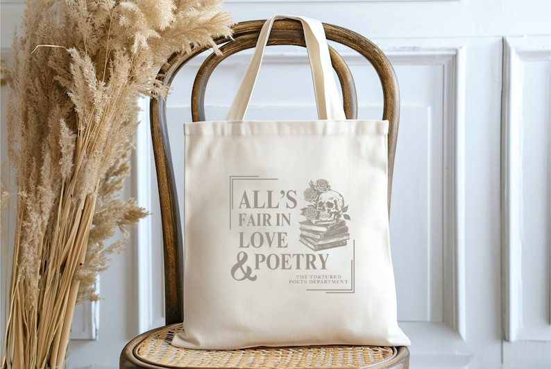 TTPD Taylor swift Tote bag - All's fair in love and poetry