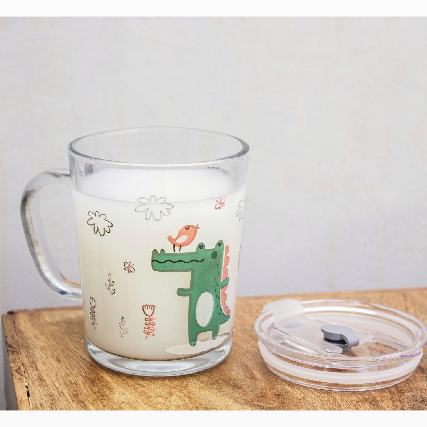 Glass Mug with Straw - The Umbrella store