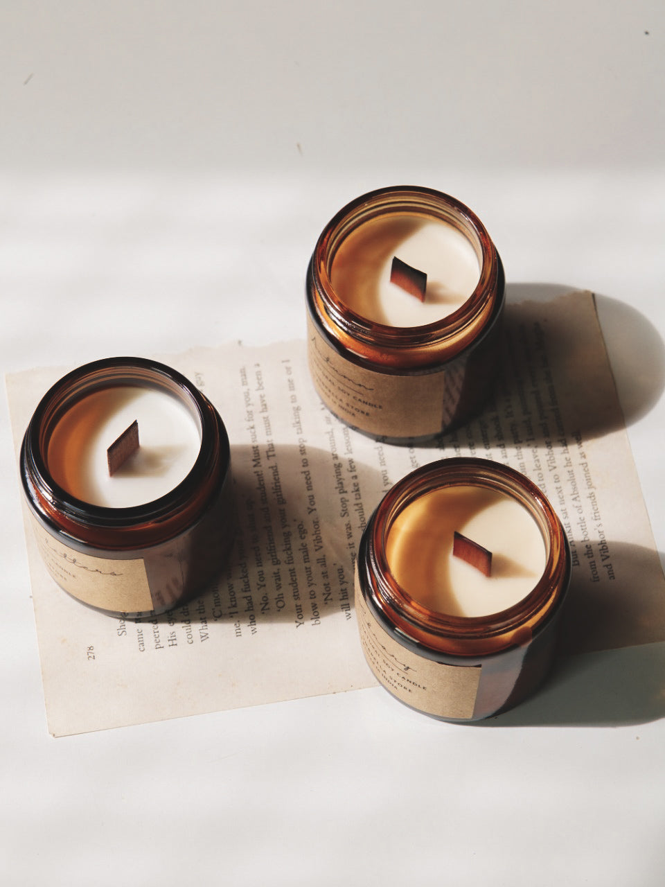 Scented candle gift set: Set of 3 candles