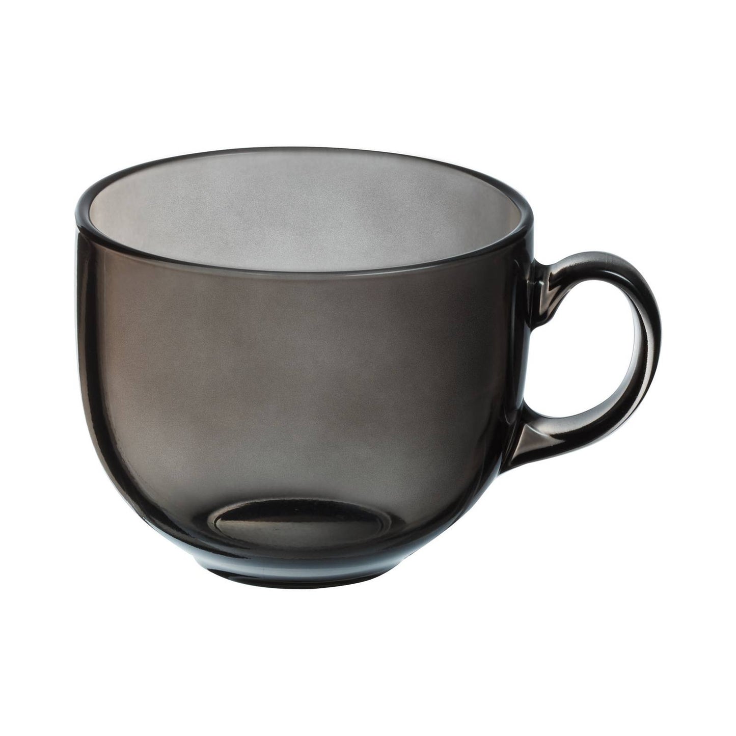 Soup mug | Black tinted glass mug