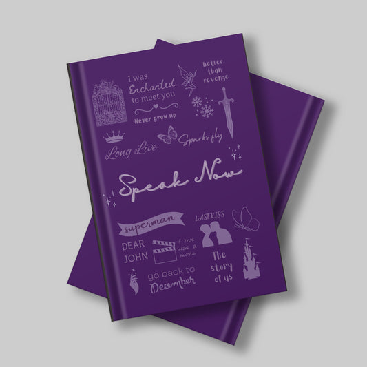 Speak Now Hardcover Journal | Speak Now TV Journal | Swiftie Journal- Taylor swift inspired Notebook