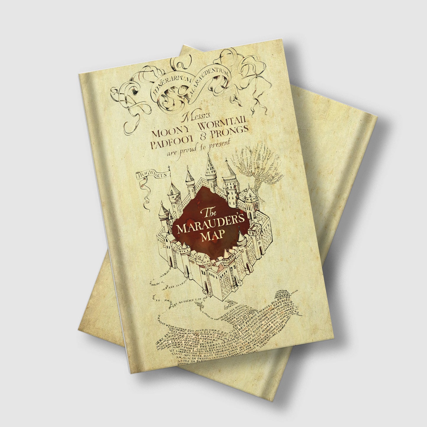 Marauder's map journal- Harry Potter Hardcover Notebook