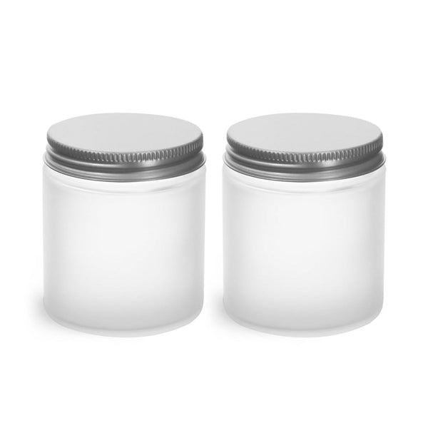 Frosted Jars 100ml Set of 2 The Umbrella store