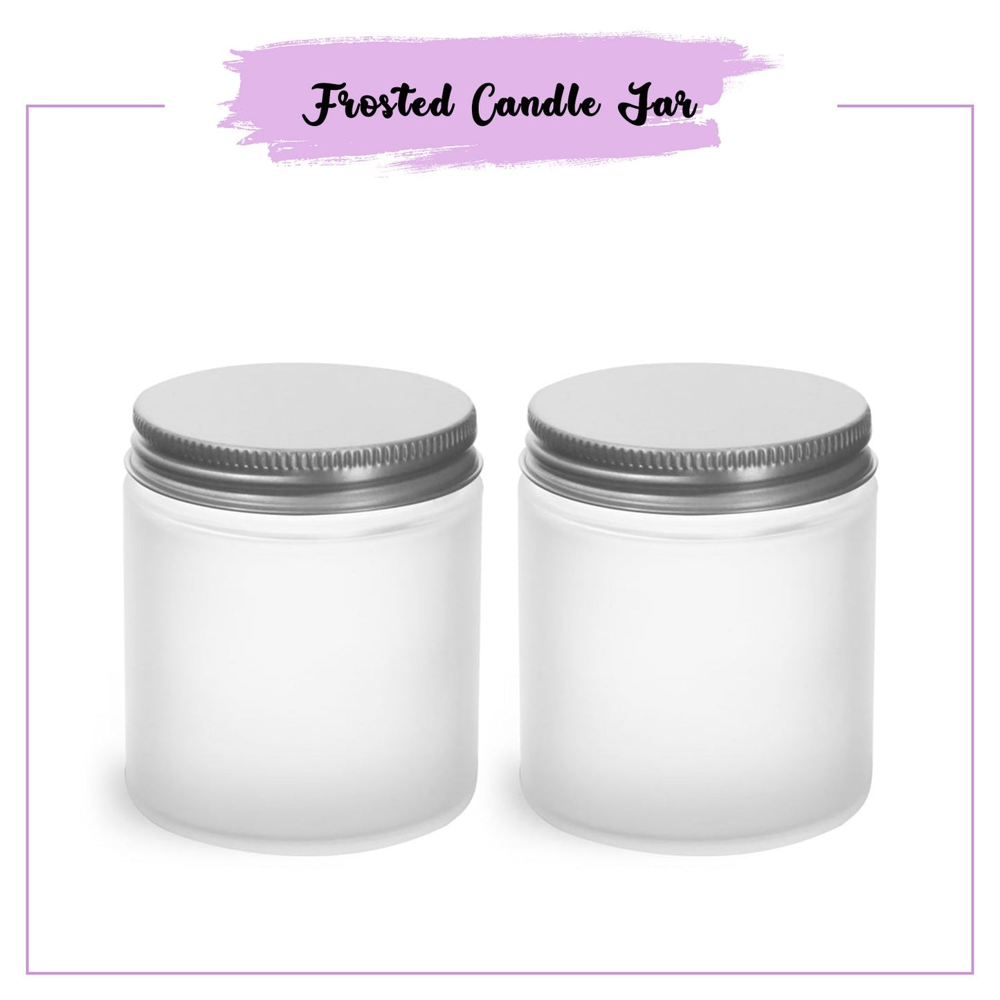 Frosted Jars- 100ml | Set of 2