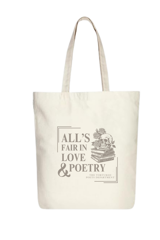 TTPD Taylor swift Tote bag - All's fair in love and poetry