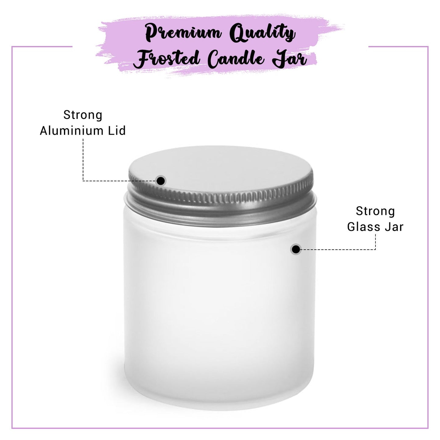 Frosted Jars- 100ml | Set of 2
