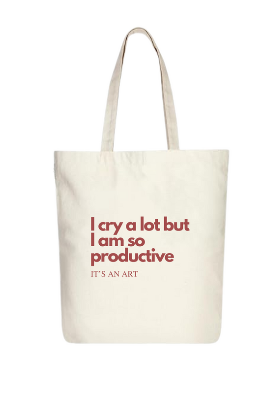 I cry a lot but I am so productive | Taylor swift Tote bag - ICDIWABH