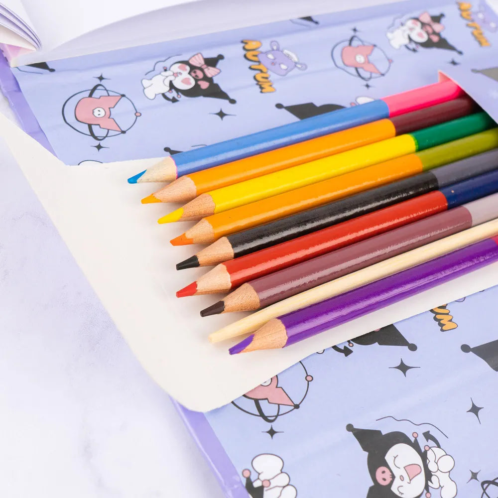Kuromi Colouring Book Set