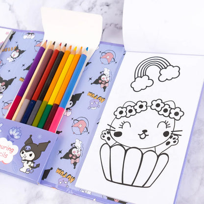 Kuromi Colouring Book Set