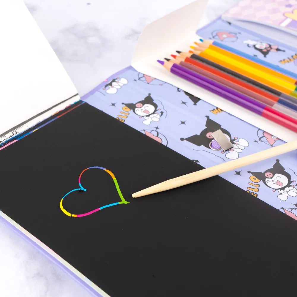 Kuromi Colouring Book Set