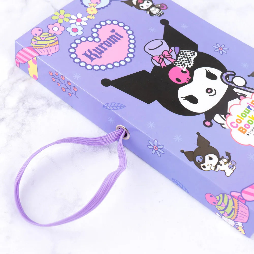 Kuromi Colouring Book Set