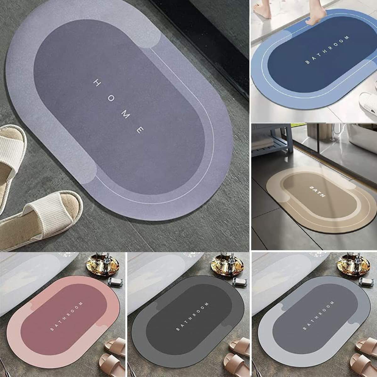 Bathroom Mat | Bath Mat Anti Skid Quick Drying