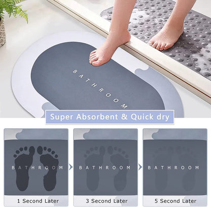 Bathroom Mat | Bath Mat Anti Skid Quick Drying