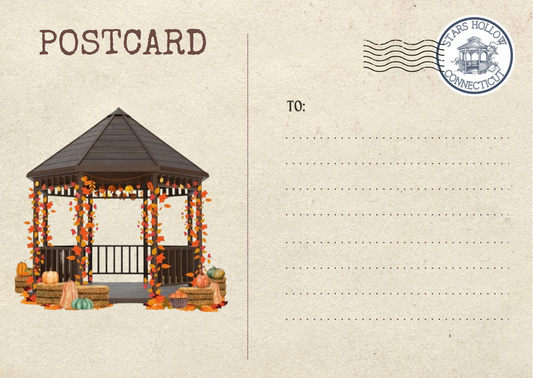 Stars Hollow Postcard |Gilmore girls themed Postcard