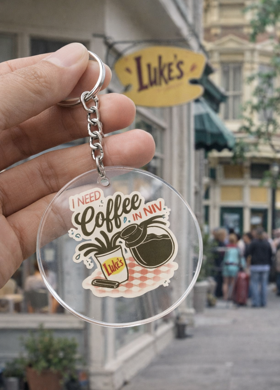 I need coffee in an IV Keychain| Gilmore girls keychain -1pc