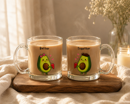Better together couple mug | Avacado couple mug