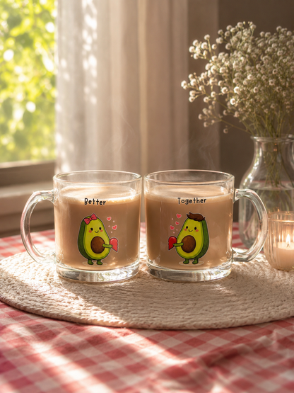 Better together couple mug | Avacado couple mug