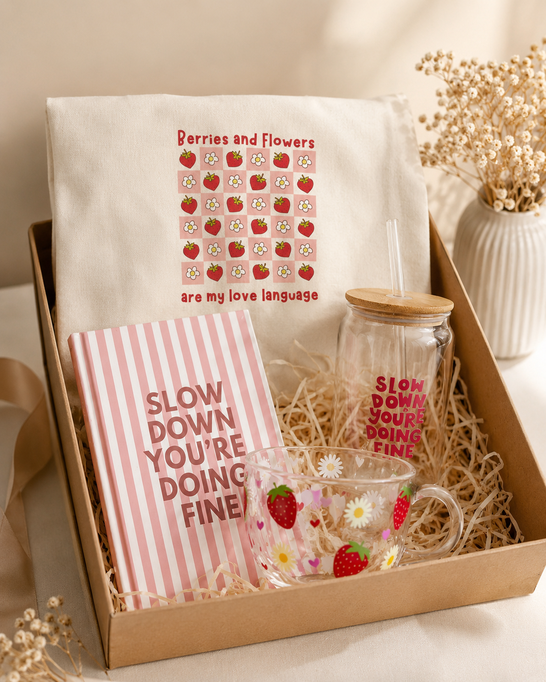 Strawberry Love Hamper | Gift hamper for girls