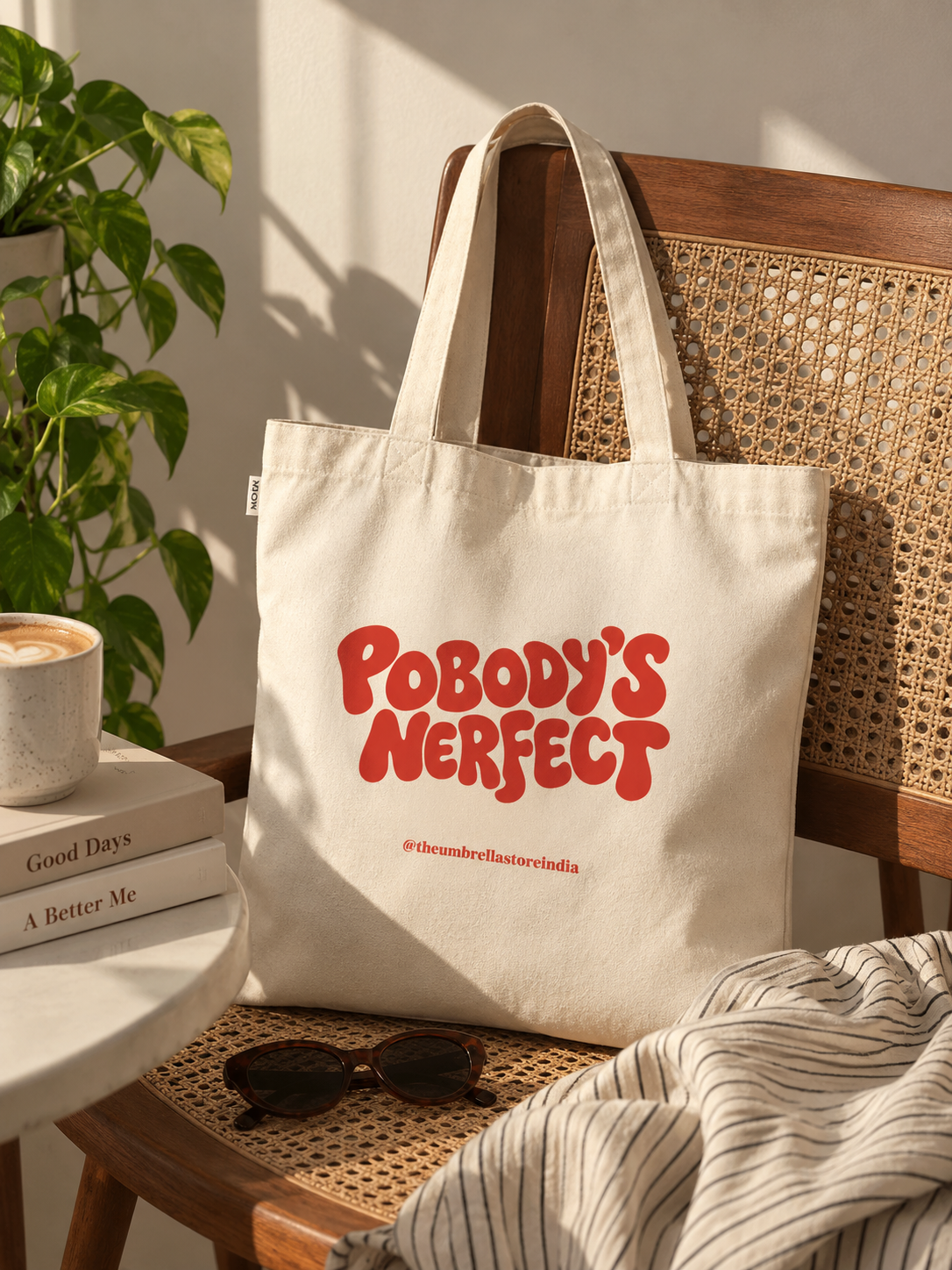 Pobody’s Nerfect Tote Bag | Quirky Canvas Tote