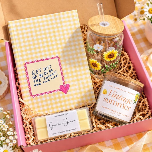Yellow Ghingham Gift box