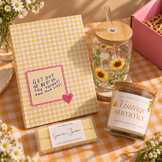 Yellow Ghingham Gift box