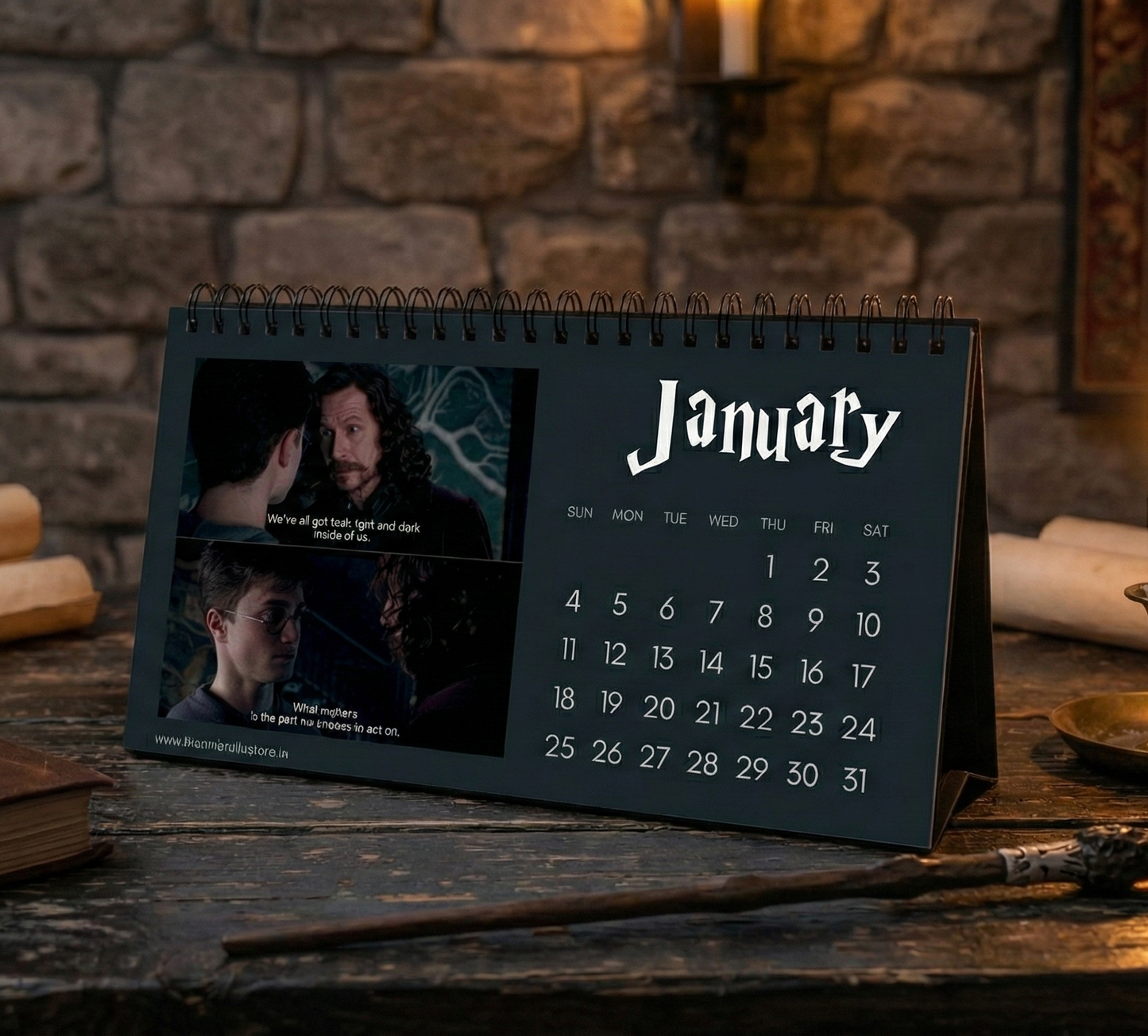 2026 Harry potter themed desk calendar