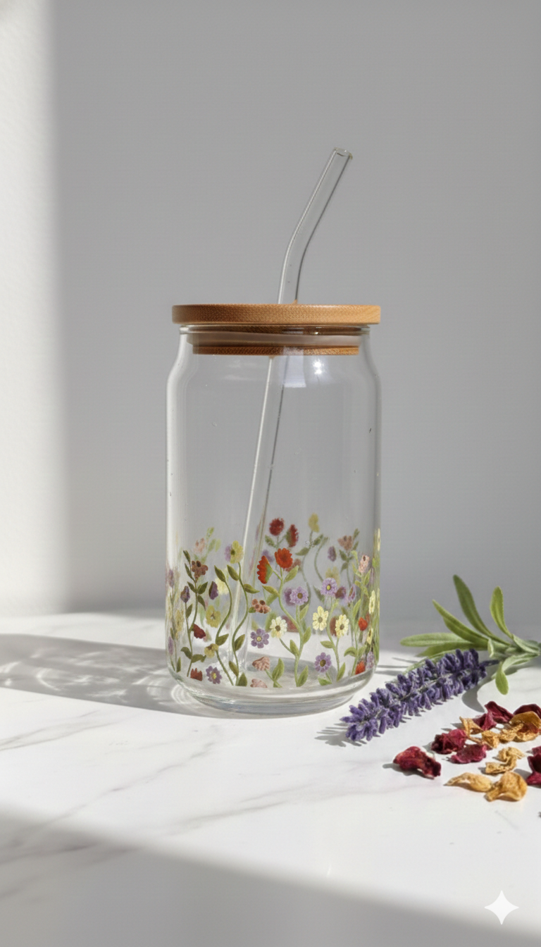 The Eras Piano Garden Combo – Journal & Glass Tumbler