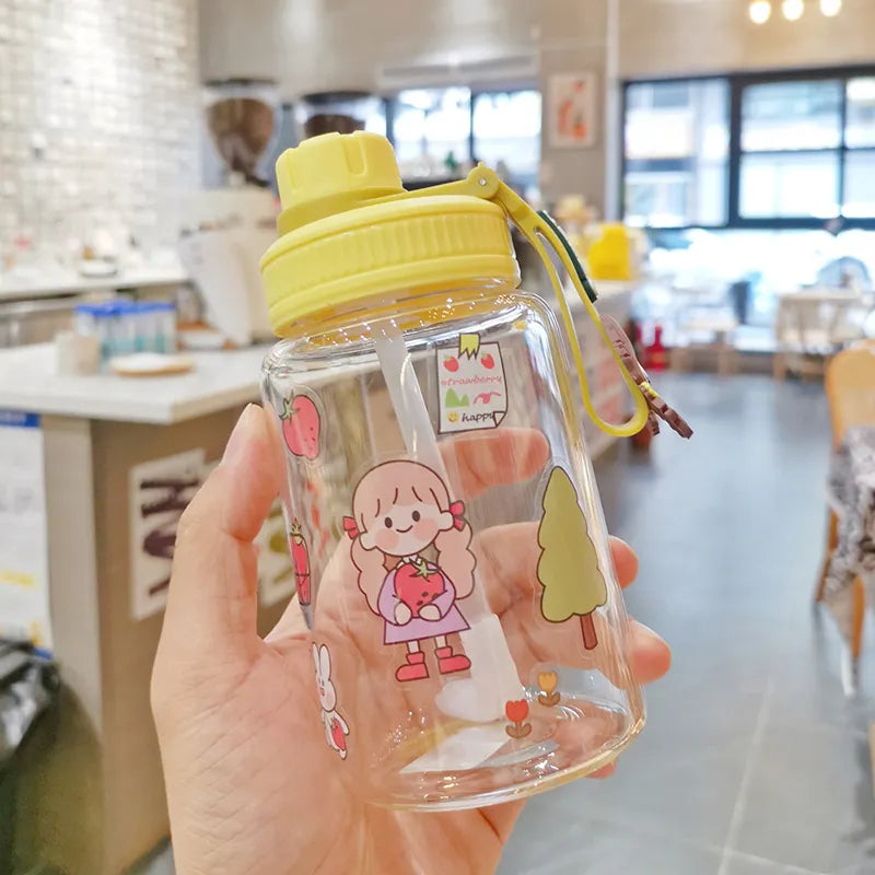 Hello Mini Glass Bottle | Borosilicate Glass - The Umbrella store