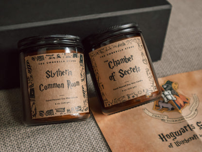 Slytherin commonroom and chamber of secrets candle