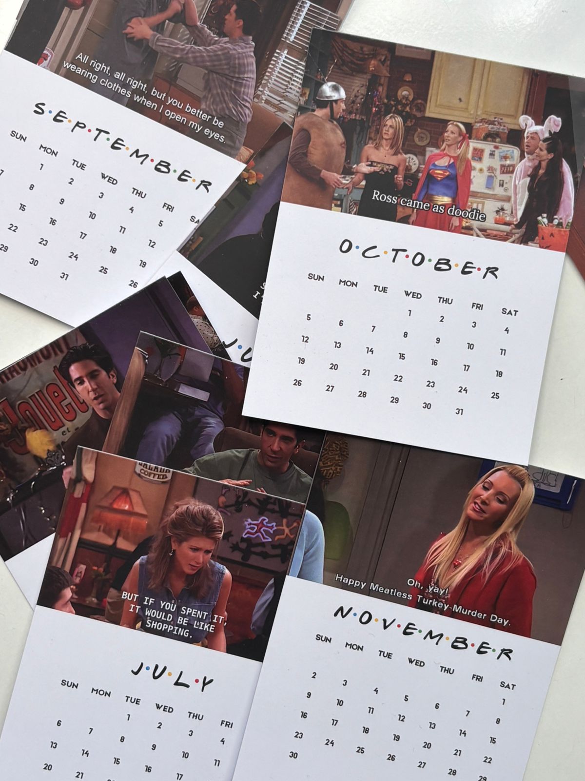 2025 FRIENDS themed Desk Calendar (LIMITED EDITION)