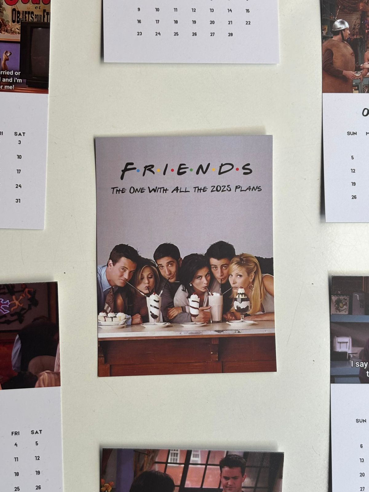 2025 FRIENDS themed Desk Calendar (LIMITED EDITION)